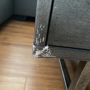 Living Spaces - Scoffed up coffee table after delivery - Furniture Stores Near Me - Pflugerville, Texas Living Spaces - Scoffed up coffee table after delivery - Furniture Stores Near Me - Pflugerville, Texas