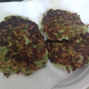 Gruber CSA Farm - Zucchini fritters made using the zucchini and parsley from our box. - CSA Near Me - Saint George, South Carolina Gruber CSA Farm - Zucchini fritters made using the zucchini and parsley from our box. - CSA Near Me - Saint George, South Carolina