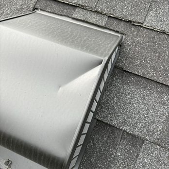 Revival Roofing - New vent? They fought heavily not to replace and when they did they left the rivets exposed. - Roofing Near Me Revival Roofing - New vent? They fought heavily not to replace and when they did they left the rivets exposed. - Roofing Near Me