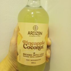 Artizen Kombucha - Pineapple coconut kombucha $3.99.