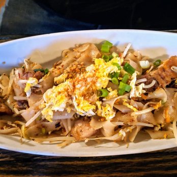 Thai District - Kai Kua Noodles with Crispy Pork - Thai Near Me - Long Beach, California