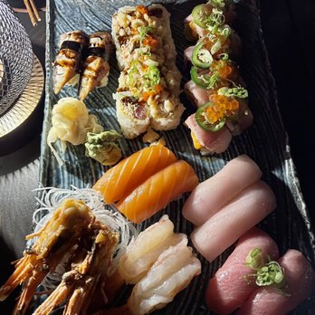 Yamazaru - yamazaru roll, hamachi lover roll, unagi nigiri, salmon nigiri, yellowtail nigiri, amaebi nigiri, toro nigiri - Sushi Bars Near Me - Charlotte, North Carolina