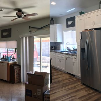 Jerezee Construction - Removed sliding door, added wall, and moved fridge to wall - General Contractors Near Me - Las Vegas, Nevada