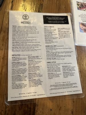 Menu photo 1 Taqueria Picoso Alexandria, VA Menu photo 1 Taqueria Picoso Alexandria, VA