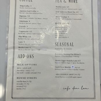 Café Dear Leon - Menu - Cafes Near Me - Baltimore, Maryland Café Dear Leon - Menu - Cafes Near Me - Baltimore, Maryland
