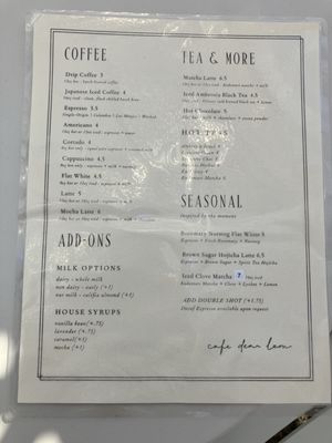 Menu photo 1 Café Dear Leon Baltimore, MD