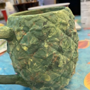 Crankpots Ceramic Studio - My pineapple coffee mug b - Paint-Your-Own Pottery Near Me - Edmonton, Alberta
