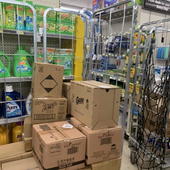 Dollar General - stacks of boxes in a grocery store - Discount Store Near Me - Tallahassee, Florida