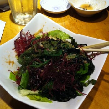 Kamehachi - Tri-color seaweed salad w/ sesame dressing (by far my favorite seaweed salad) - Sushi Bars Near Me - Chicago, Illinois Kamehachi - Tri-color seaweed salad w/ sesame dressing (by far my favorite seaweed salad) - Sushi Bars Near Me - Chicago, Illinois