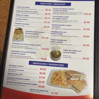 Mi Bella Colombia - Menu 2 - Colombian Near Me - Tampa, Florida