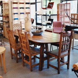 Van der Most Modern - Late 1800's primitive dining table and chairs.