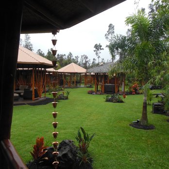 Volcano Eco Retreat - View of the grounds from the Kauai bungalow - Bed & Breakfast Near Me - Mountain View, Hawaii Volcano Eco Retreat - View of the grounds from the Kauai bungalow - Bed & Breakfast Near Me - Mountain View, Hawaii