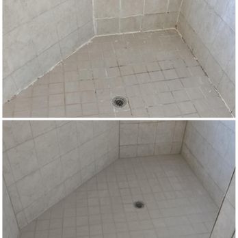 Grout Getters - Another job well done. Instead of spending thousands on a new shower. Ask us how we can clean, seal and repair your existing one. - Grout Services Near Me - Lakeland, Florida Grout Getters - Another job well done. Instead of spending thousands on a new shower. Ask us how we can clean, seal and repair your existing one. - Grout Services Near Me - Lakeland, Florida