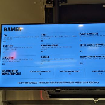 Weapon Ramen - Menu - Ramen Near Me - San Diego, California Weapon Ramen - Menu - Ramen Near Me - San Diego, California
