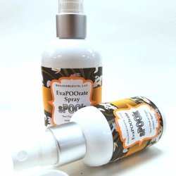 SanJerScents - EvaPOOrate Toilet Spray. "sPOOk" scent - a hauntingly fresh scent of red apples, pumpkins, orange peel, and cider.