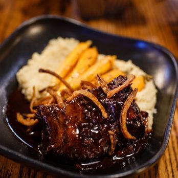 The Foundry Restaurant - Stout Braised Short Ribs, in a chocolate sauce - American Near Me - Manchester, New Hampshire The Foundry Restaurant - Stout Braised Short Ribs, in a chocolate sauce - American Near Me - Manchester, New Hampshire