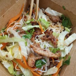 Banh Mi Girl - Grilled Chicken Vermicelli, after mixing. $14.98.