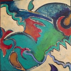 Michael Murphy Gallery - Ride 20"x20" acrylic on canvas gwendolynfryer.com