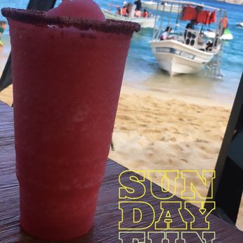 Omega - Strawberry Margarita made with FRESH STRAWBERRIES - Mexican Near Me - Cabo San Lucas, BCS