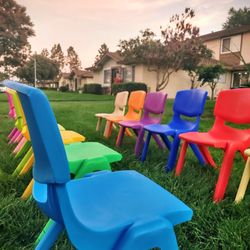 Friendly Bounce House Party Rentals - Toddler chairs, and tables