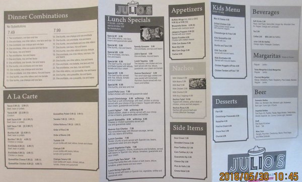 Menu photo 1 Julios Quinton, VA Menu photo 1 Julios Quinton, VA