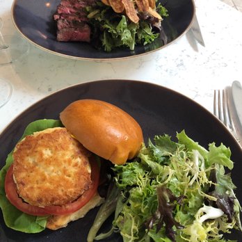 1906 Fine Dining - Steak salad and crab cake sandwich - New American Near Me - Kennett Square, Pennsylvania