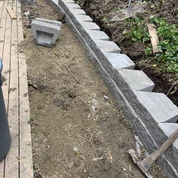 Daniel's Tree Service & Landscaping - Retaining wall project the beginning. - Tree Services Near Me Daniel's Tree Service & Landscaping - Retaining wall project the beginning. - Tree Services Near Me