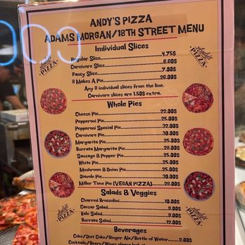 Andy's Pizza - Menu - Pizza Near Me - Washington, DC, District of Columbia Andy's Pizza - Menu - Pizza Near Me - Washington, DC, District of Columbia