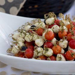 Culinary WAVE Catering - Tomato Mozzarella Skewers Alison Emerick Photography