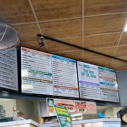 Silver Mine Subs - Pretty cool menu