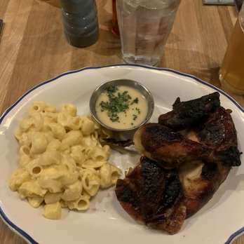 Doughbird - Half chicken with lemon garlic sauce and side of mac - Pizza Near Me - Phoenix, Arizona Doughbird - Half chicken with lemon garlic sauce and side of mac - Pizza Near Me - Phoenix, Arizona