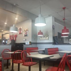 Dash Inn - Inside seating. There is also outside seating.