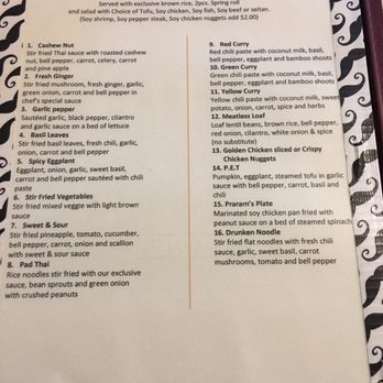 Vegan Plate - Menu - Thai Near Me - Chicago, Illinois