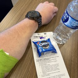 Vitalant Blood Donation- Chandler - Post-donation snack and mandatory 15-minute downtime