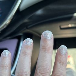 Expert Nails - Hard to tell but every nail has a different amount of polish on it