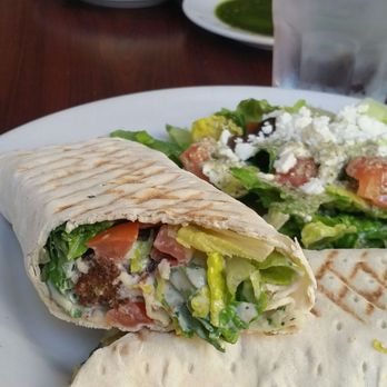 Mozaic - Falafel wrap - yummy! Inside. - Mediterranean Near Me - Santa Cruz, California
