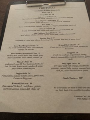 Menu photo 3 Two Forks Port Stanley, ON Menu photo 3 Two Forks Port Stanley, ON