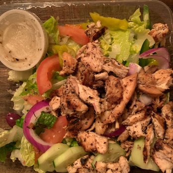 Kababji Grill - Kababji Salad with double meat - Mediterranean Near Me - Round Rock, Texas