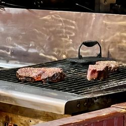 The Depot Restaurant - Steaks cooked to perfection, view from the chefs table
