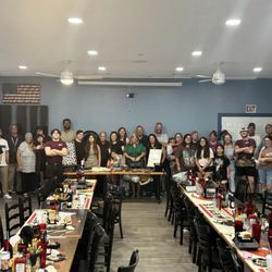 Andy Ds Roadhouse - The whole crew plus our 2 servers