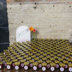 Complete Wedding + Events - party favors set up by day-of coordinator misty