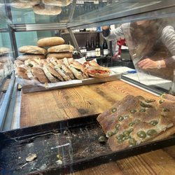 Il Bodego - They continually fill the front case with fresh sandwiches and focaccia.