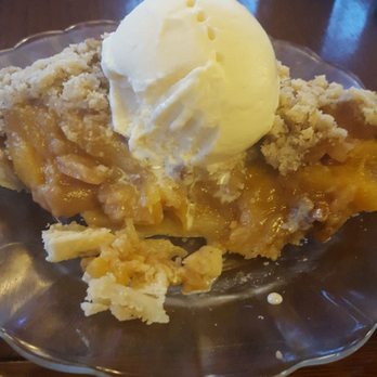 JudyPie - Maple bourbon peach pie -- added ice cream - Bakeries Near Me - Grapevine, Texas