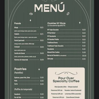 Olivia - Menu - Coffee & Tea Near Me - Mayagüez, Puerto Rico Olivia - Menu - Coffee & Tea Near Me - Mayagüez, Puerto Rico