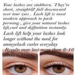 Brows By Chelsea Vo - Offering service Lash LIFT.