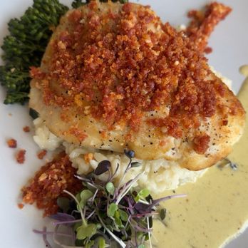Brevardian Riverfront - Chorizo Crusted Daily Fish // red snapper. - Seafood Near Me - Melbourne, Florida