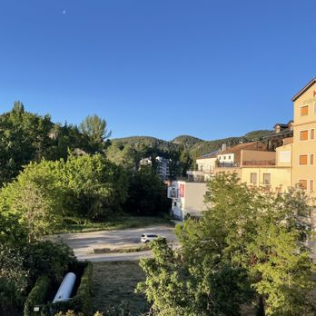 Hotel Dos Rios - View from room balcony - Hotels Near Me - Ainsa, HU