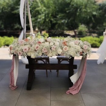 The Flower House - Such a stunning floral runner for our sweetheart table! - Florists Near Me - Livermore, California The Flower House - Such a stunning floral runner for our sweetheart table! - Florists Near Me - Livermore, California