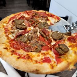 Sebbys Pizzeria - I created a meat lovers pizza, the meatballs were fantastic.