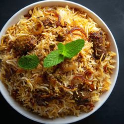 Hyderabadi Goat Dum Biryani